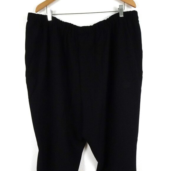 Calvin Klein Wide Leg Pants Women's Plus Size 3X Black Elastic Waist Work Career - Picture 7 of 11